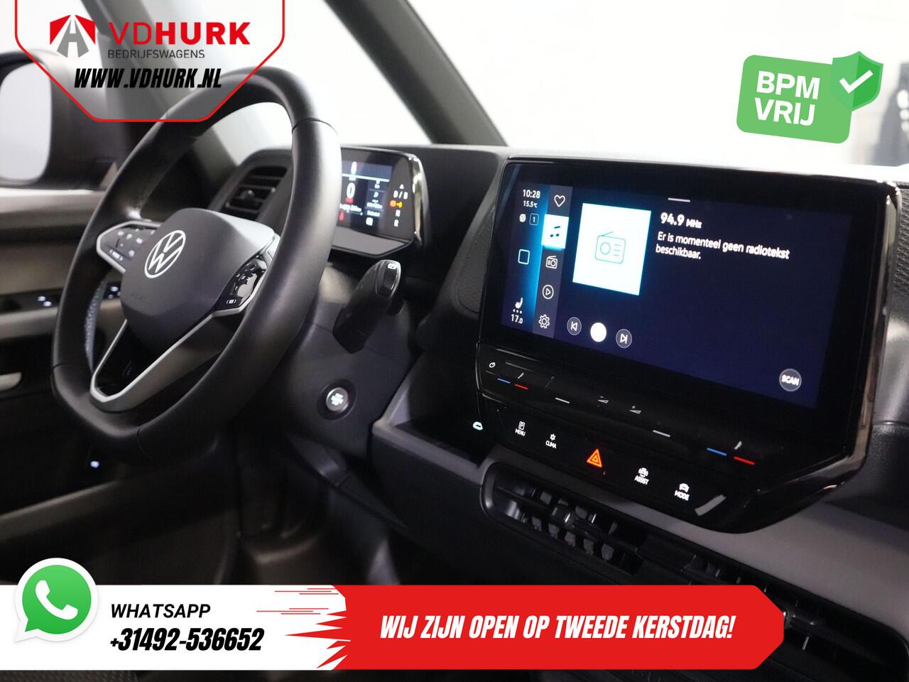 Volkswagen ID. Buzz Cargo 77 kWh 423km WLTP/ Adapt. Cruise/ Elek. Trekhaak/ Stoelverw./ Stuurverw./ Carplay/ Camera/ PDC/ LMV