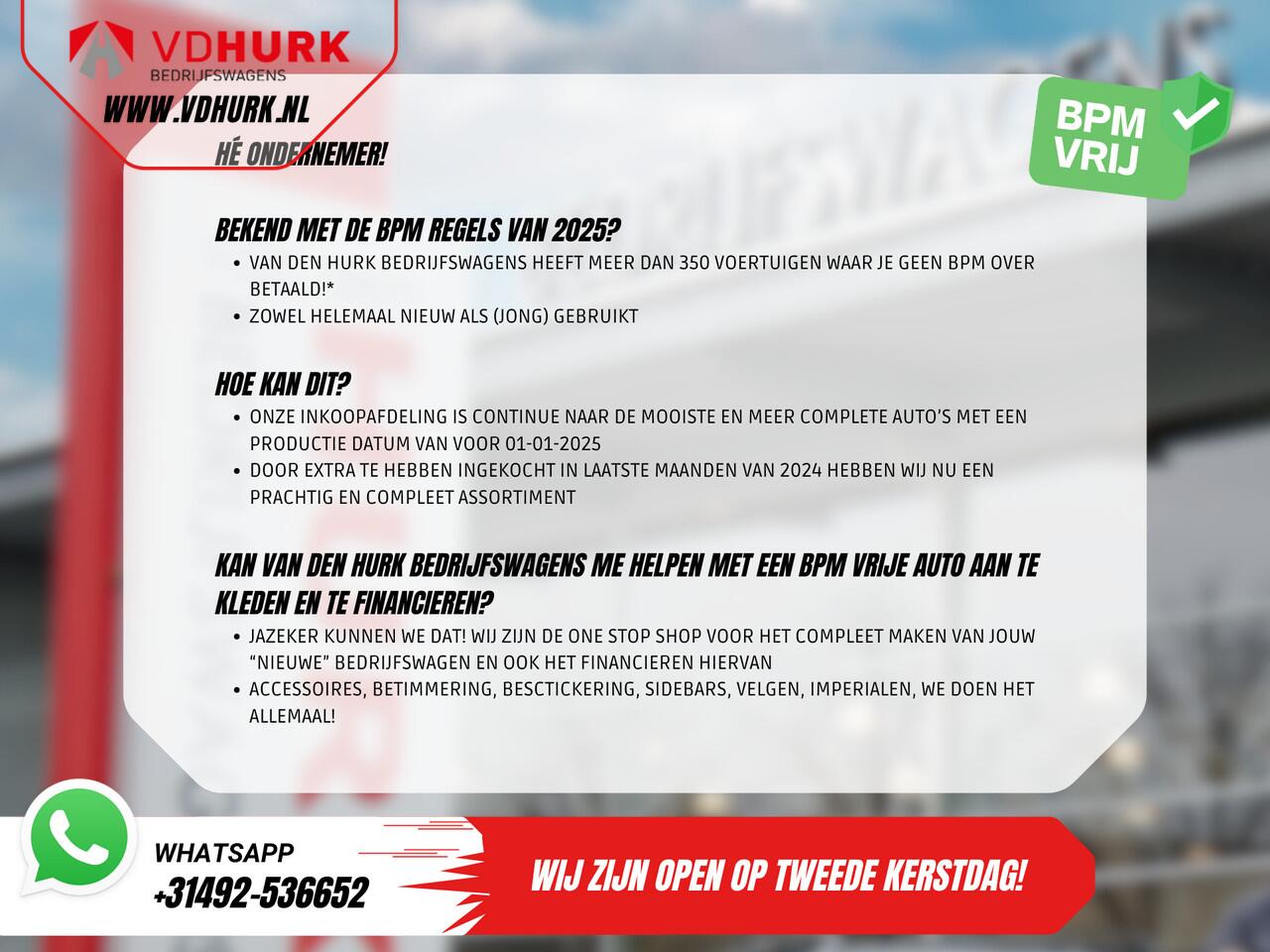 Volkswagen ID. Buzz Cargo 77 kWh 423km WLTP/ Adapt. Cruise/ Elek. Trekhaak/ Stoelverw./ Stuurverw./ Carplay/ Camera/ PDC/ LMV