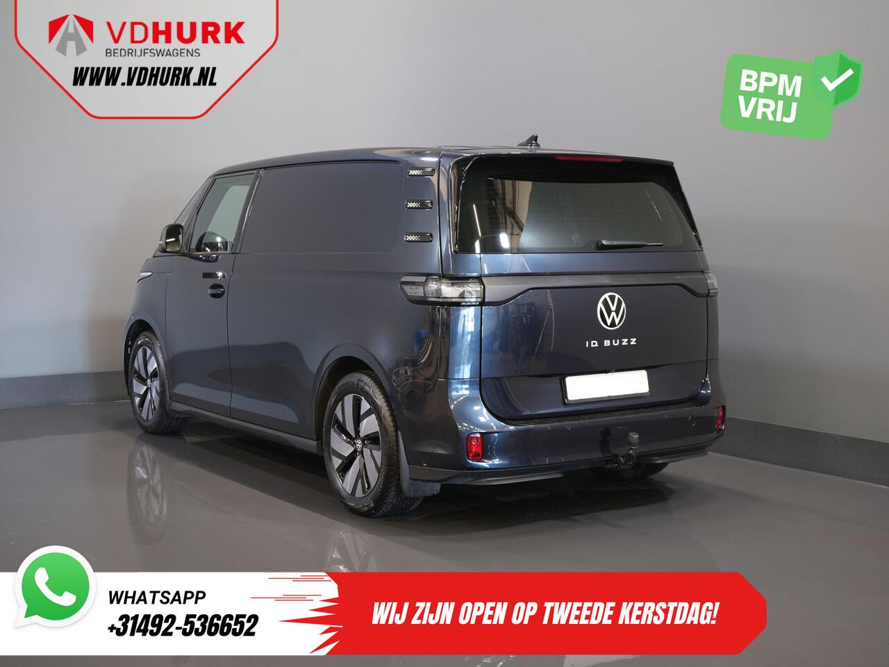 Volkswagen ID. Buzz Cargo 77 kWh 423km WLTP/ Adapt. Cruise/ Elek. Trekhaak/ Stoelverw./ Stuurverw./ Carplay/ Camera/ PDC/ LMV