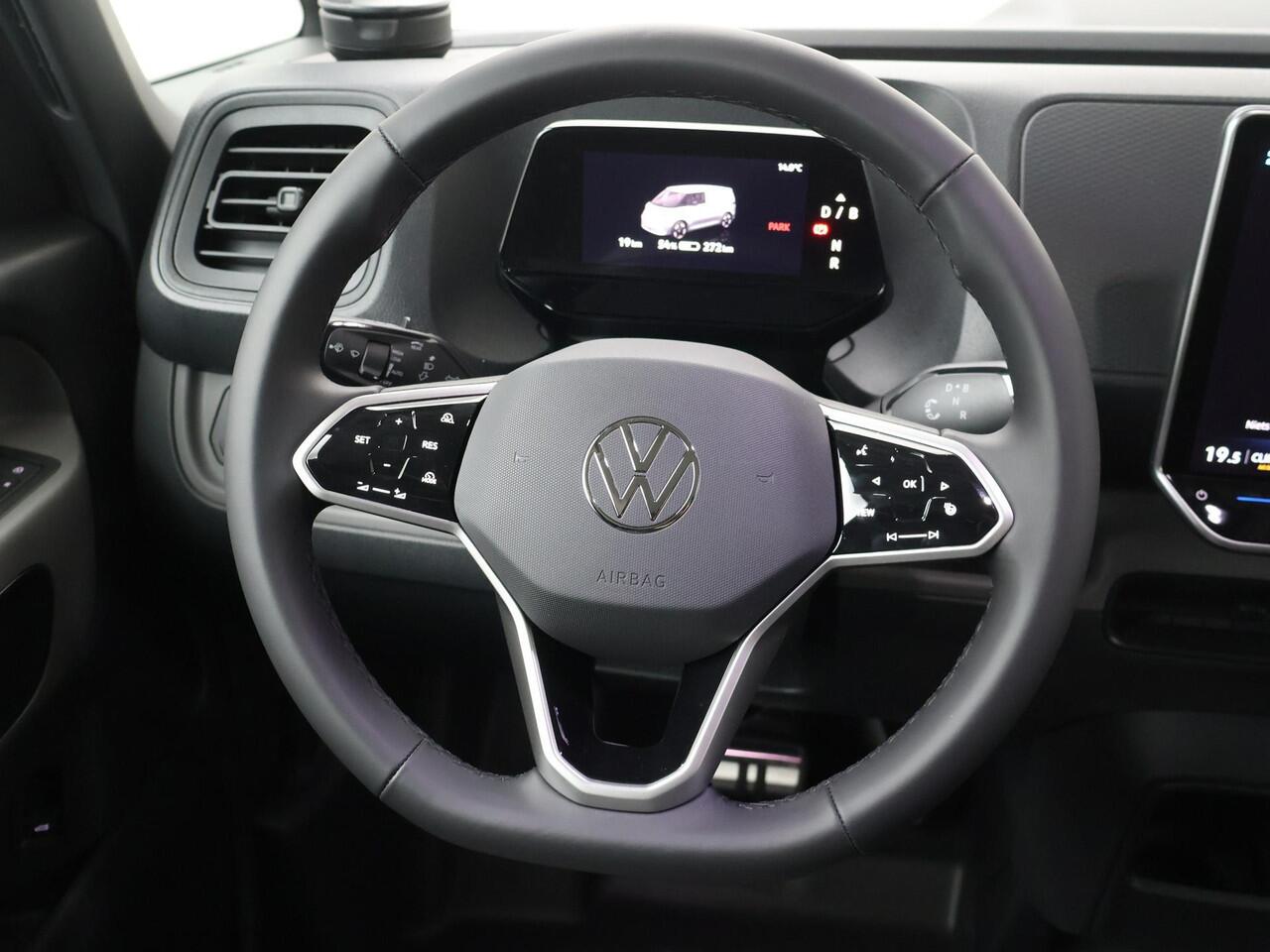 Volkswagen ID. Buzz Cargo Bedrijfswagens Bulli Edition Elektromotor 210 kW (286 pk) 2988 mm DEMO | IQ LED | Elektrische Schuifdeur + Achterklep | Navigatie Apple Carplay | PDC V+A + Camera | 2x Comfortstoelen + Armleuningen | Trekhaak Wegklapbaar