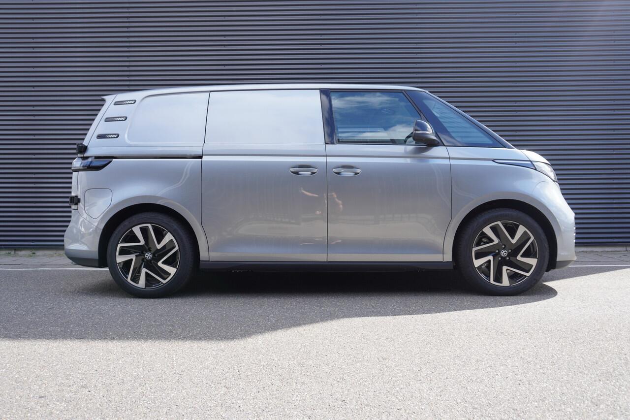 Volkswagen ID. Buzz Cargo ID. Buzz Cargo 340 pk 4-Motion ID. Buzz Cargo 340 pk 4-Motion, Anniversary Edition, Achteruitrijcamera, Bijrijdersbank, Navigatie, Achterdeuren zonder ruit, Warmtepomp