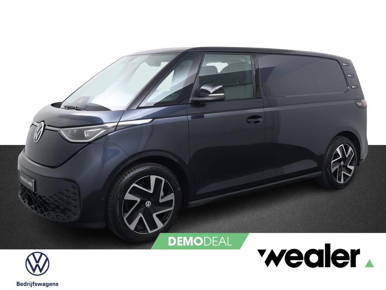 Volkswagen ID. Buzz Cargo Bedrijfswagens Bulli Edition Elektromotor 210 kW (286 pk) 2988 mm DEMO | IQ LED | Elektrische Schuifdeur + Achterklep | Navigatie Apple Carplay | PDC V+A + Camera | 2x Comfortstoelen + Armleuningen | Trekhaak Wegklapbaar