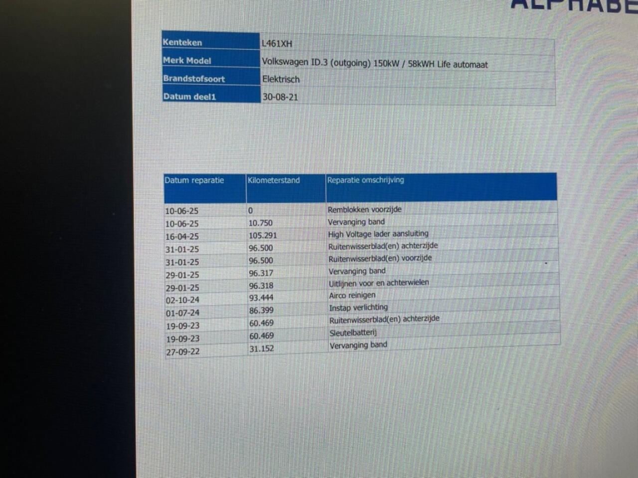 Volkswagen ID.3 Life 58 kWh - Carplay, Stoelverw. SOH 89%