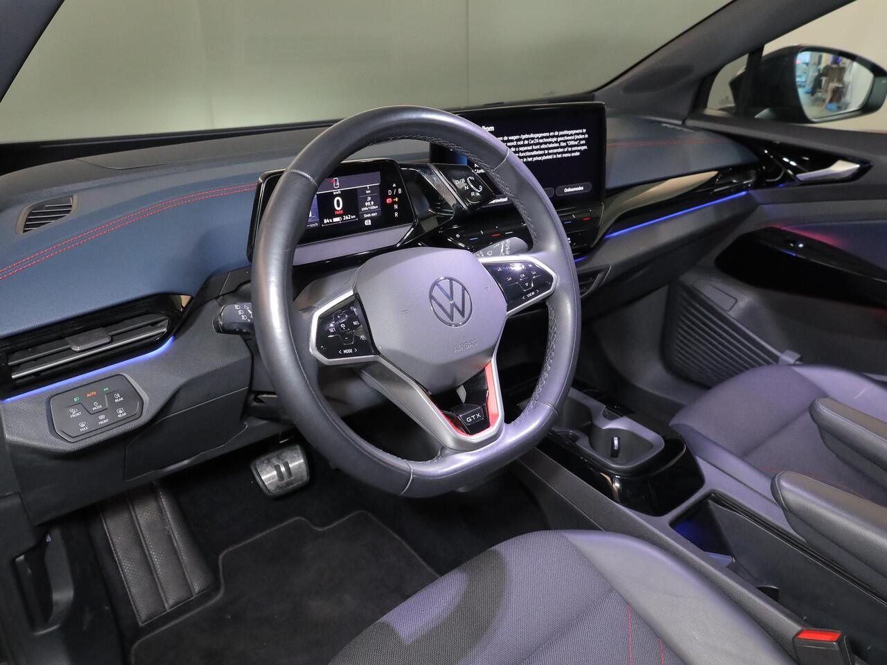 Volkswagen ID.4 GTX 4Motion 77 kWh 299pk| 20'LM-velgen| Pano-dak| SOH 89% | verwarmd stuur +voorruit | Camera