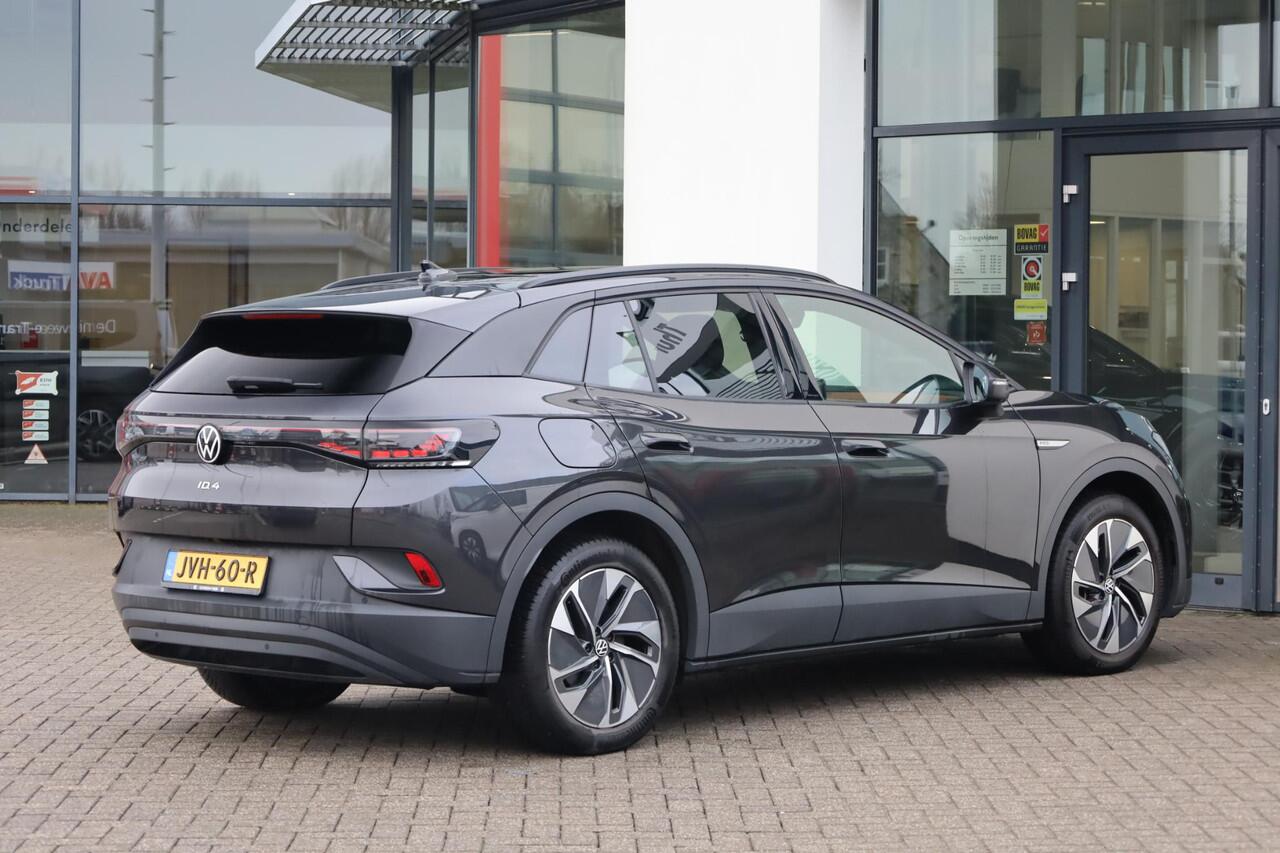 Volkswagen ID.4 Tech 77 kWh PL ¤729 p/m* 204PK / 150kW ergo stoelen elektrisch verstelbaar met geheugen area view rondom head up! discover pro zicht side assist panoramadak stoel en stuurwiel verwarming LED matrix privacy glas 19" LMV easy open en close elektrische achte