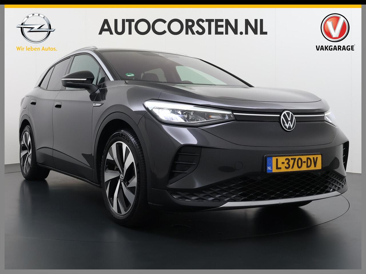 Volkswagen ID.4 204pk First 77kWh Warmtepomp Trekhaak Leer/Alcantara Adap.Cruise Camera Apple Carplay Android Navi Ecc Pdc-a+v Lmv 20" Stoelverwarming Led Bordherkenning Voor-Klimatisering Semi-Autopilot Elektrisch-Wegklapbare Trekhaak App-Connect E-sound Front-Assist 