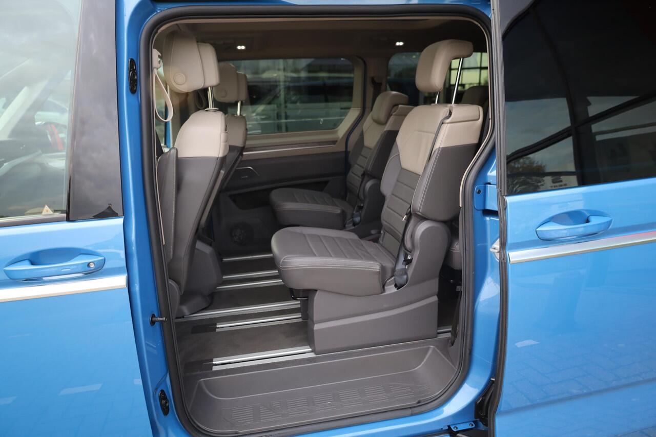 Volkswagen MULTIVAN 1.4 eHybrid L2H1 Style PL ¤1220 p/m* 160KW/217PK Hybride, Harman en Kardon, 6p, elektrische klep met easy open, draadloos laden, adaptief onderstel, veiligheidspakket, side assist, vol leder, elektrisch verstelbare stoelen voor, stoel ventilatie, privacy 