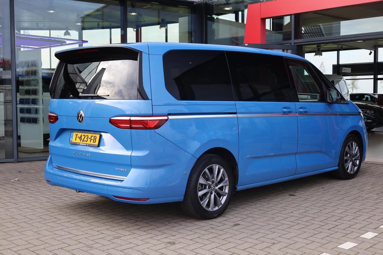 Volkswagen MULTIVAN 1.4 eHybrid L2H1 Style PL ¤1220 p/m* 160KW/217PK Hybride, Harman en Kardon, 6p, elektrische klep met easy open, draadloos laden, adaptief onderstel, veiligheidspakket, side assist, vol leder, elektrisch verstelbare stoelen voor, stoel ventilatie, privacy 