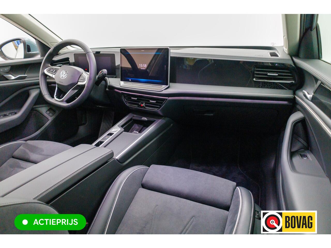 Volkswagen PASSAT Variant 1.5 eHybrid Buss. 204 PK automaat | Facelift | Travel assist | Stoel &stuurverw. | Elec. klep | Ergo Active stoel met massage, Adaptieve cruise, Camera, Sfeerverlichting