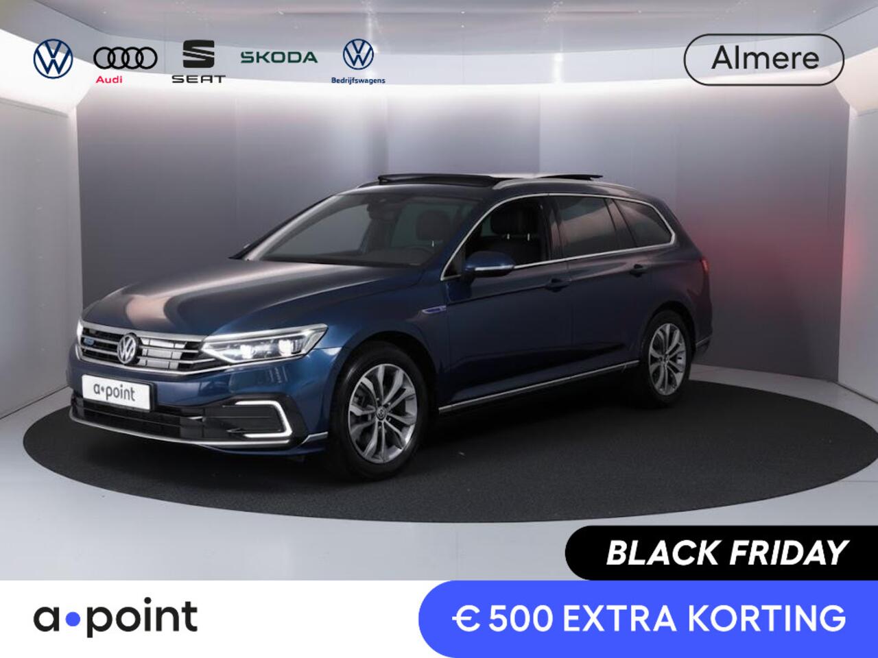 Volkswagen PASSAT Variant 1.4 TSI PHEV GTE Business 218 pk Automaat (DSG) | Navigatie | Panoramadak | Parkeersensoren (Park assist) | Achteruitrijcamera | Matrix LED koplampen | Stoelverwarming |
