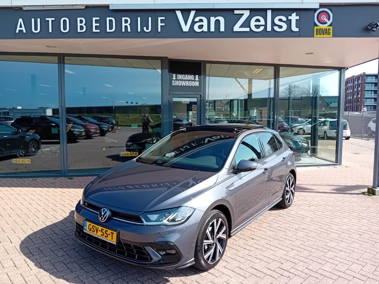 Volkswagen POLO 1.0 TSI 3x R-Line Business Automaat, Climatronic, Carplay/android auto, Panoramisch schuifdak, Navigatie, Cruise control adaptief, Volledig digitaal instrumenten paneel, Parkeersensoren, Elektrische ramen en spiegels, Centrale vergrendeling met AB, Rijbaa
