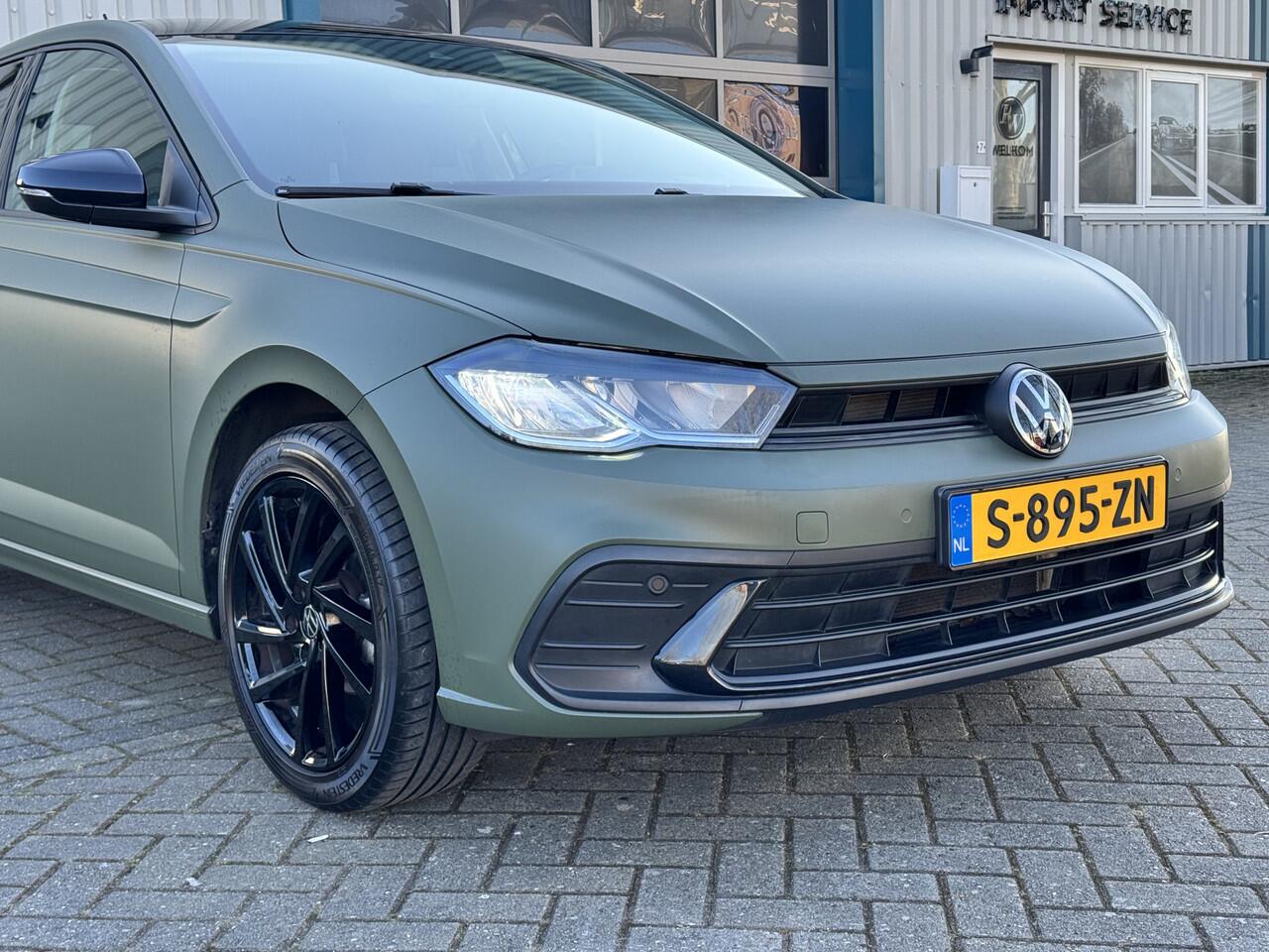 Volkswagen POLO 1.0 TSI Gree Wrap / Zwart met. AppleCarplay/Leder/LED/Navi/Adaptive/Lane assist / BTW Auto NL Auto