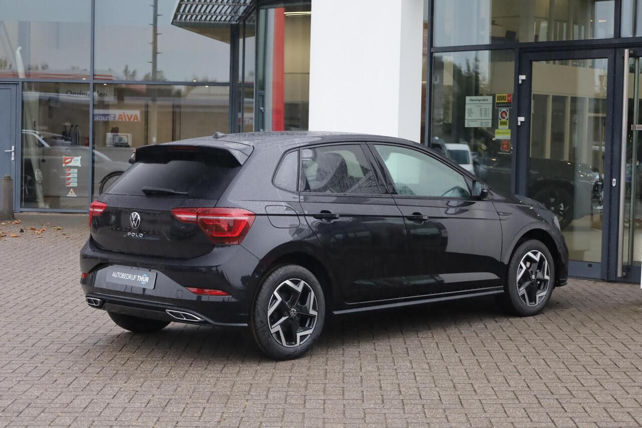 Volkswagen POLO 1.0 TSI R-Line 95PK / 70kW Keyless Entry & Start, adaptive cruise control met Stop&Go en stuurhulp, Apple Carplay & Android Auto, parkeersensoren voor + achter, LED koplampen, file assistent, extra getint glas achter, volledig digitaal instrumentenpaneel 