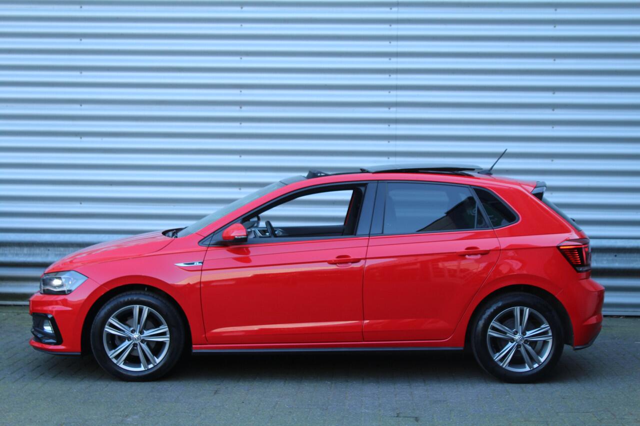 Volkswagen POLO 1.0 TSI 96pk R-Line NL-Auto NAP Panoramadak Clima Cruise Navi PDC Carplay Dig. Cockpit LED