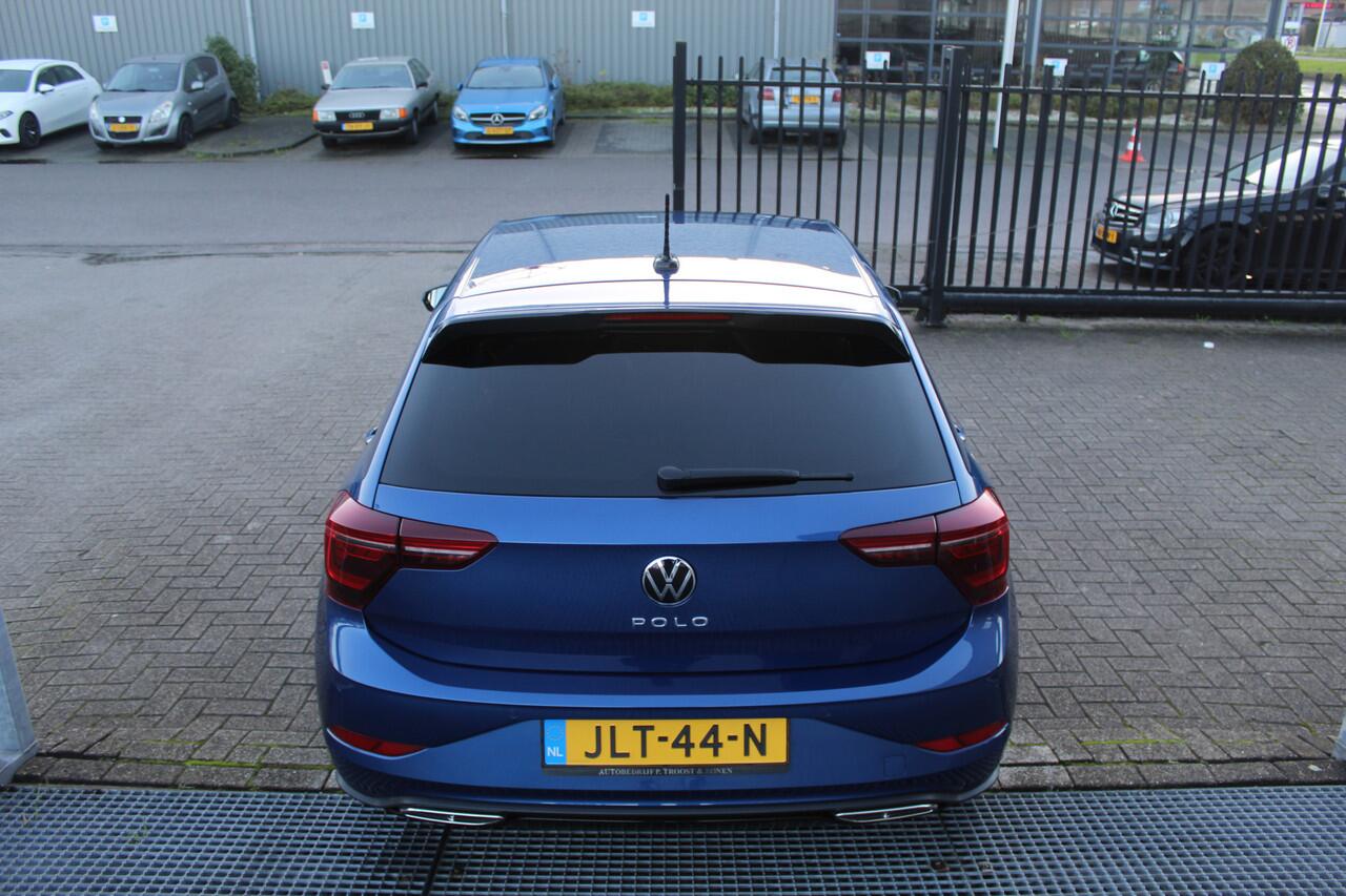 Volkswagen POLO 1.0 TSI 2x R-Line Automaat Navigatie/Virtual cockpit/Adaptive cruise control/Achteruitrijcamera/Parkeersensoren rondom/Apple carplay/Stoelverwarming/LED grill/IQ.light/Climate control/Draadloze telefoonlader/DAB/17''Lichtmetalen velgen.