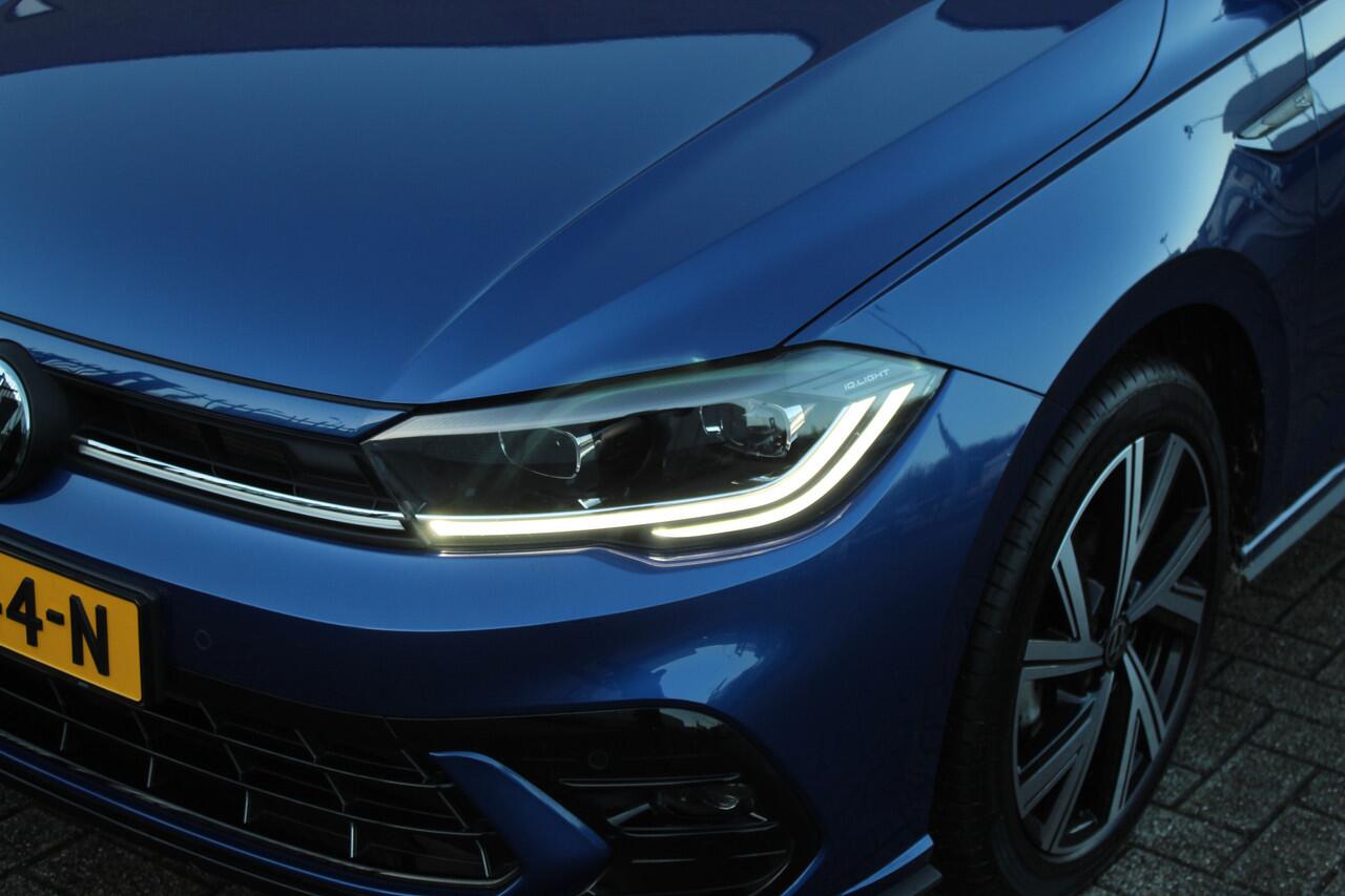 Volkswagen POLO 1.0 TSI 2x R-Line Automaat Navigatie/Virtual cockpit/Adaptive cruise control/Achteruitrijcamera/Parkeersensoren rondom/Apple carplay/Stoelverwarming/LED grill/IQ.light/Climate control/Draadloze telefoonlader/DAB/17''Lichtmetalen velgen.