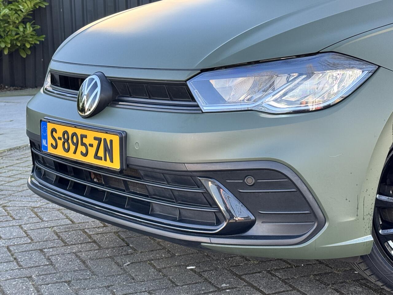 Volkswagen POLO 1.0 TSI Gree Wrap / Zwart met. AppleCarplay/Leder/LED/Navi/Adaptive/Lane assist / BTW Auto NL Auto