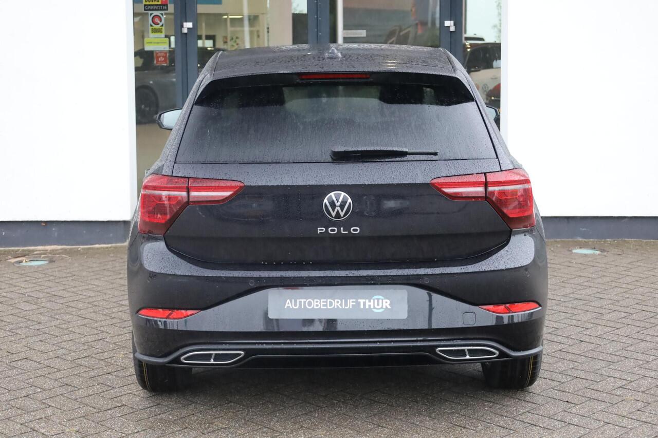 Volkswagen POLO 1.0 TSI R-Line 95PK / 70kW Keyless Entry & Start, adaptive cruise control met Stop&Go en stuurhulp, Apple Carplay & Android Auto, parkeersensoren voor + achter, LED koplampen, file assistent, extra getint glas achter, volledig digitaal instrumentenpaneel 