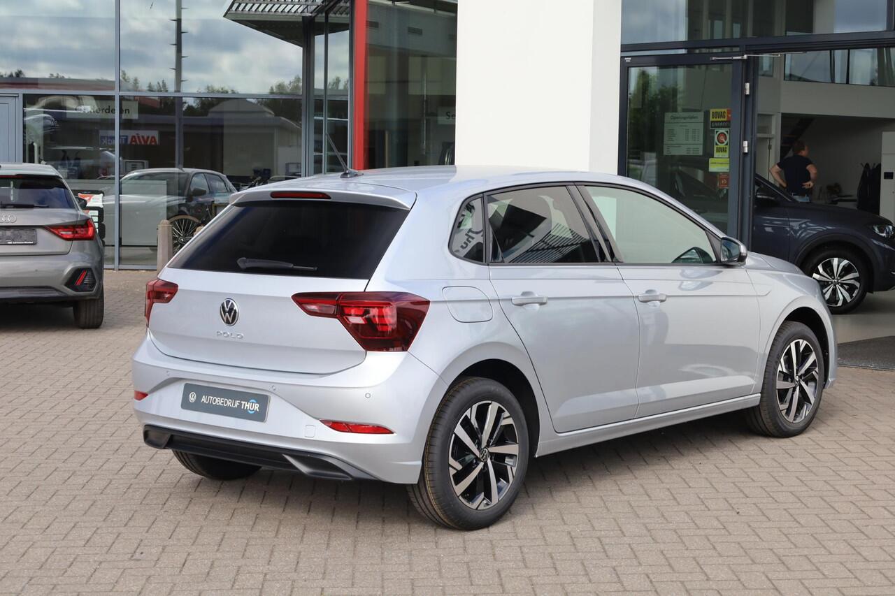 Volkswagen POLO 1.0 TSI Life Edition 95PK / 70kW Achteruitrijcamera, Apple Carplay & Android Auto, verwarmbare voorstoelen, Keyless Entry & Start, adaptive cruise control met Stop&Go en stuurhulp, 2-zonde Climatronic airconditioning, volledig digitaal instrumentenpaneel 