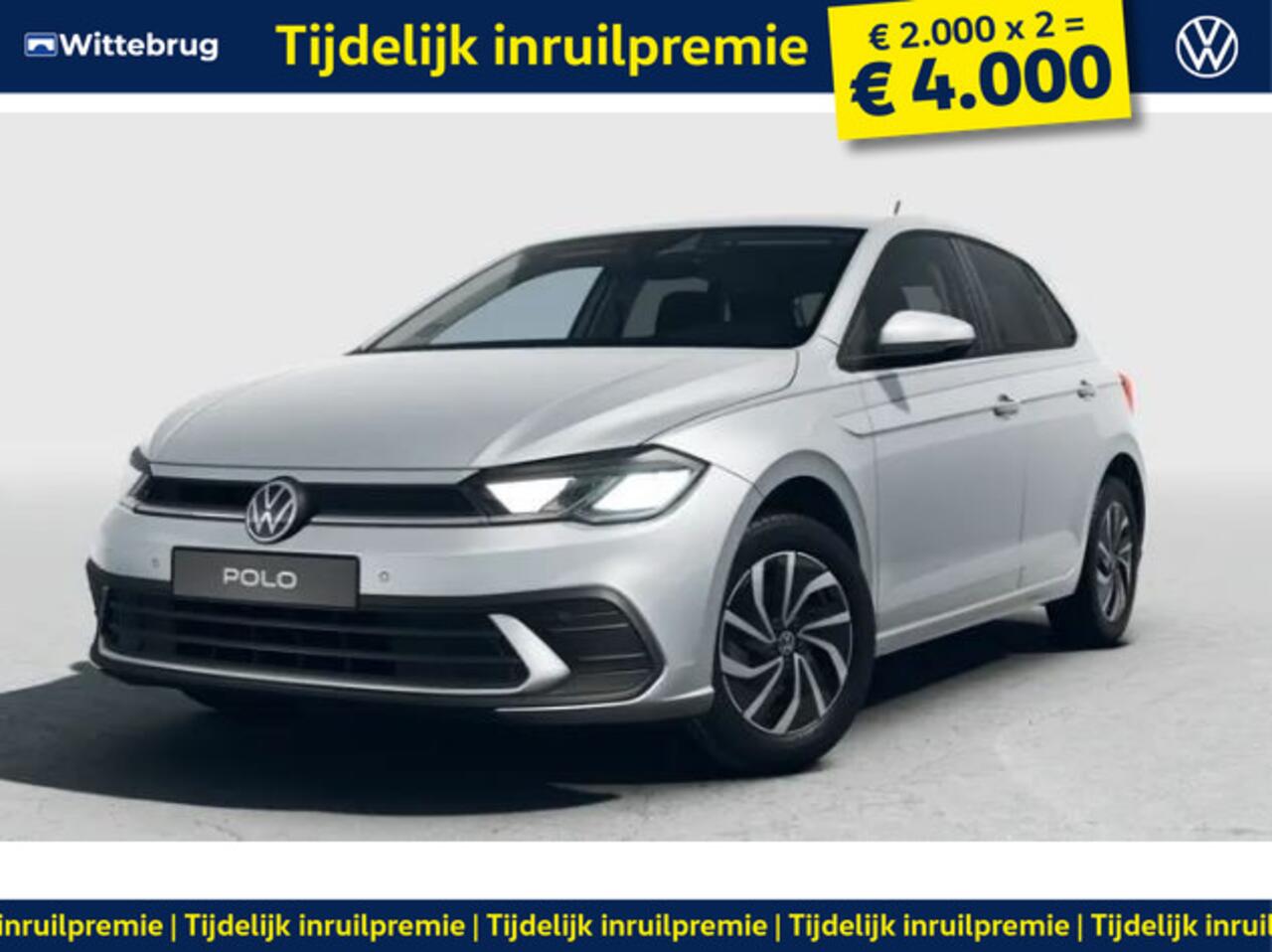 Volkswagen POLO !!!¤ 4.000 Inruilpremie!!! 1.0 TSI Life Edition !!!Profiteer ook van 4.000 euro inruilpremie!!!