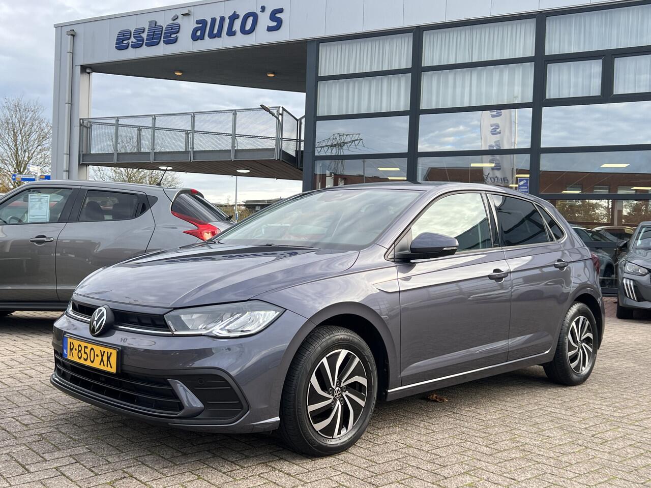 Volkswagen POLO 1.0 TSI 95 Pk Life Business Navigatie Led koplampen Carplay Android Lm Velgen ACC Parkeersensoren V+A Stoelverwarming DAB Extra Getint Glas NL Auto