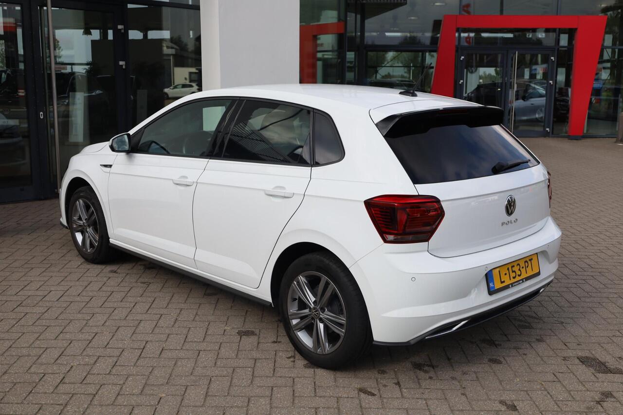 Volkswagen POLO 1.0 TSI Highline Business R PL ¤439 p/m* 95PK / 70kW 70KW/95PK DSG, privacy glas, digital cockpit, R-Line, zwarte hemel, half leder, 16" LMV sebring, NL auto, dealeronderhouden, climatronic, navigatie, pdc voor en achter.