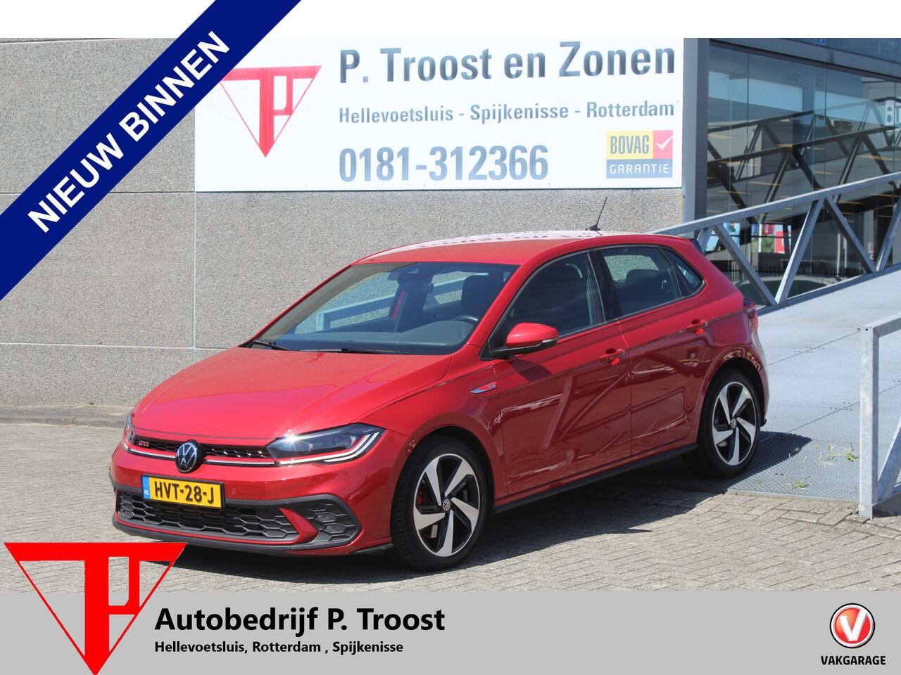 Volkswagen POLO 2.0 TSI GTI Navigatie/Virtual cockpit/Parkeersensoren rondom/Cruise control/Airco/Apple carplay/Stoelverwarming/Multifunctioneel stuurwiel/17'' Lichtmetalen velgen.