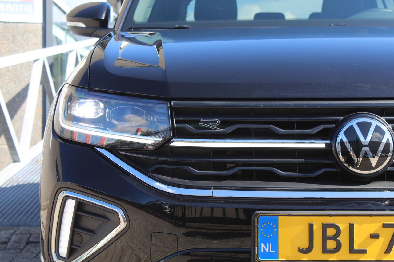 Volkswagen T-Cross 1.0 TSI 2x R-Line 2x R-Line Automaat/Navigatie/Virtual cockpit/Adaptive cruise control/Achteruitrijcamera/Parkeersensoren rondom/Apple carplay/Stoelverwarming/Climate control/IQ light/DAB/Draadloze telefoonlader.