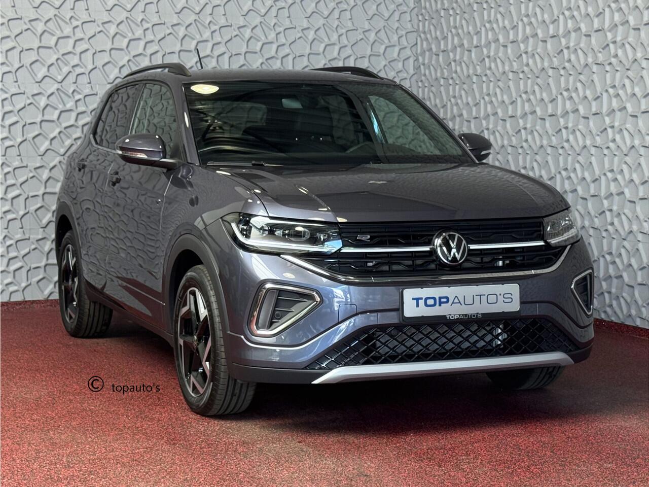 Volkswagen T-Cross 1.5 TSI 150PK ?NIEUWE AUTO? R-LINE EDITION TREKHAAK LED KEYLESS LMV IQ CAMERA STOELVERW ?2025? "Volkswagen rijden begint bij Topautos.nl - 75 topmodellen direct op voorraad!"