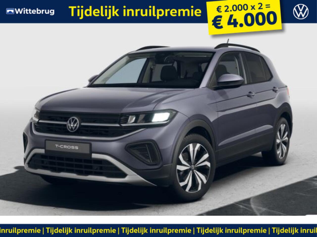Volkswagen T-Cross !!!¤ 4.000 Inruilpremie!!! 1.0 TSI Life Edition !!!Profiteer ook van 4.000 EURO inruilpremie!!!