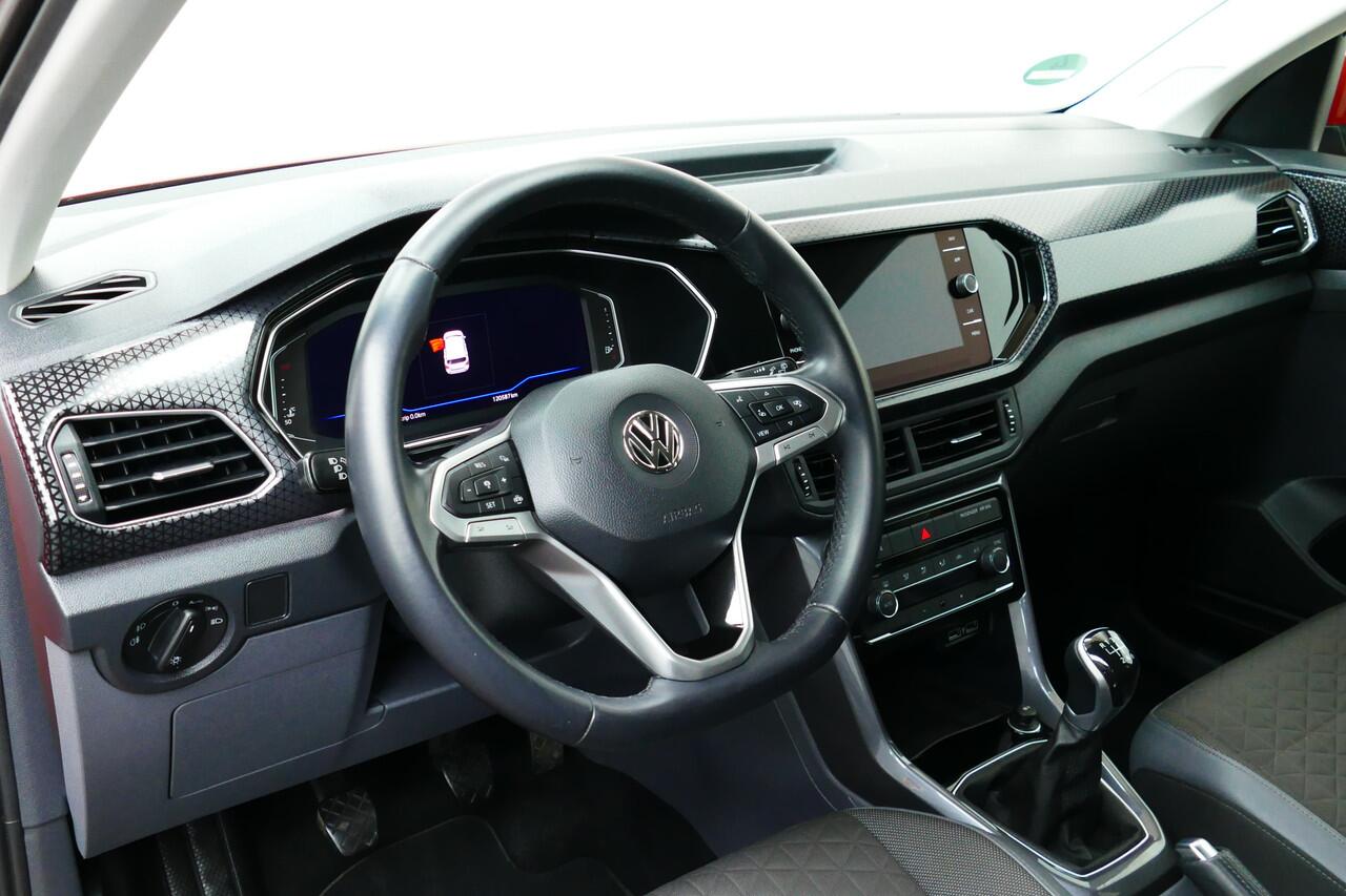 Volkswagen T-Cross 1.0 116pk TSI Style R-Line. Virt Cockpit, Adaptief Cruise, Navi, Led, 17"LMV, Haak 1100kg