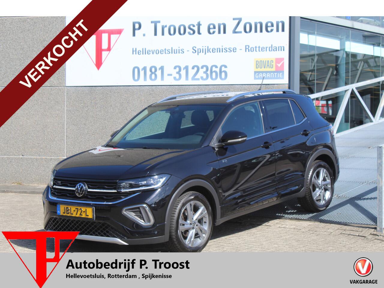 Volkswagen T-Cross 1.0 TSI 2x R-Line 2x R-Line Automaat/Navigatie/Virtual cockpit/Adaptive cruise control/Achteruitrijcamera/Parkeersensoren rondom/Apple carplay/Stoelverwarming/Climate control/IQ light/DAB/Draadloze telefoonlader.