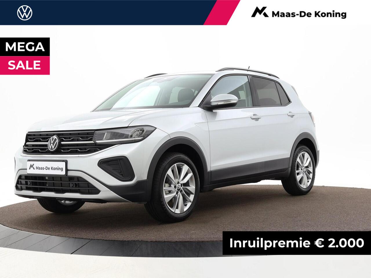 Volkswagen T-Cross Life Edition 1.0 TSI 95 pk 5 versn. Hand · Achteruitrijcamera · Draadloze telefoonlader · MEGA Sale . prijs is incl inruilbonus