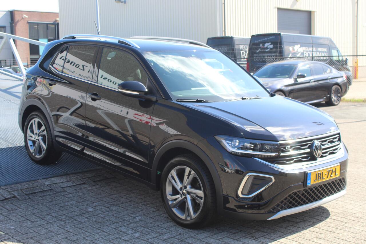 Volkswagen T-Cross 1.0 TSI 2x R-Line 2x R-Line Automaat/Navigatie/Virtual cockpit/Adaptive cruise control/Achteruitrijcamera/Parkeersensoren rondom/Apple carplay/Stoelverwarming/Climate control/IQ light/DAB/Draadloze telefoonlader.