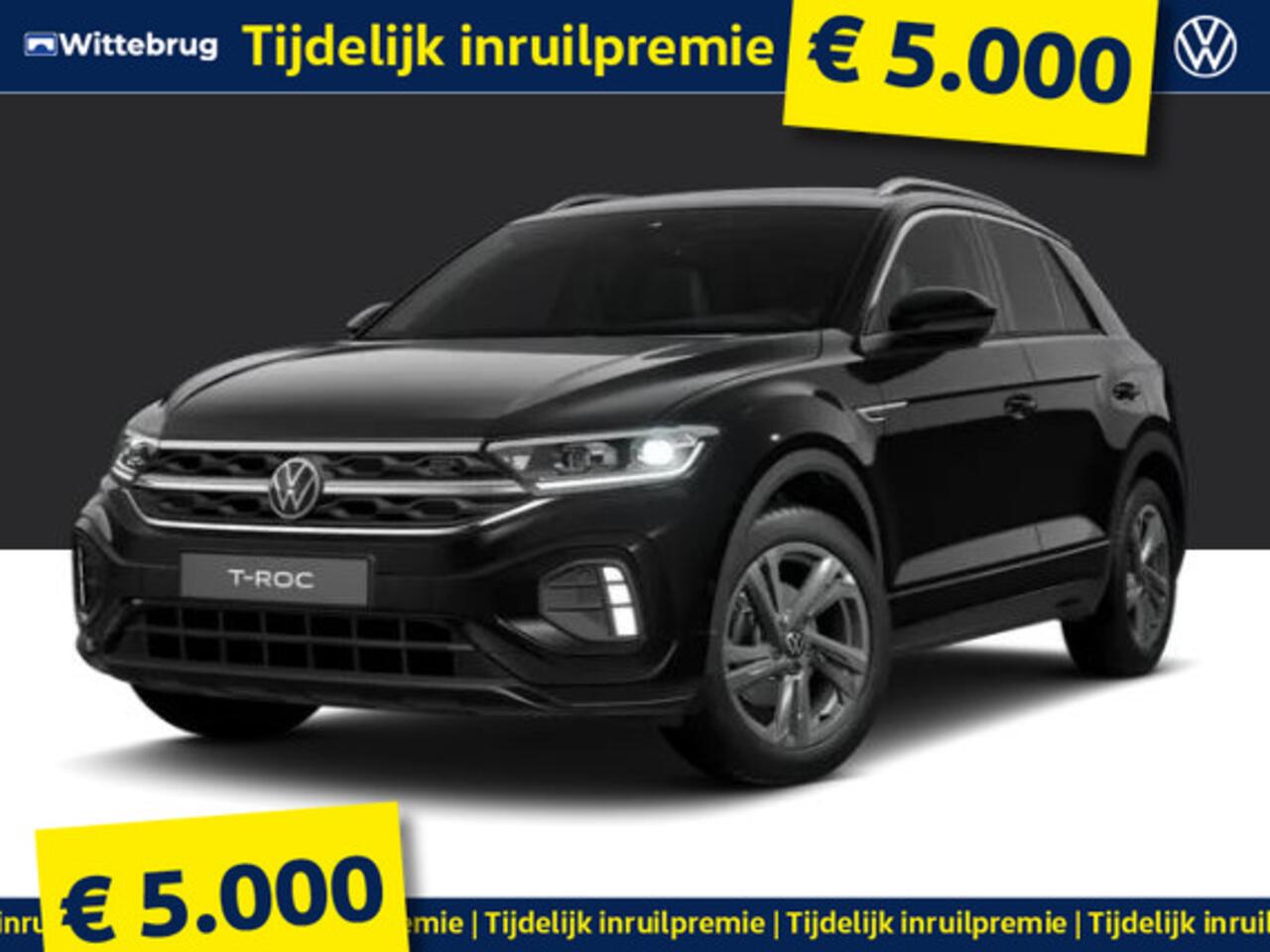 Volkswagen T-Roc !!!¤ 5.000 Inruilpremie!!! 1.5 TSI R-Line Edition !!!Profiteer ook van 5.000 EURO inruilpremie!!!