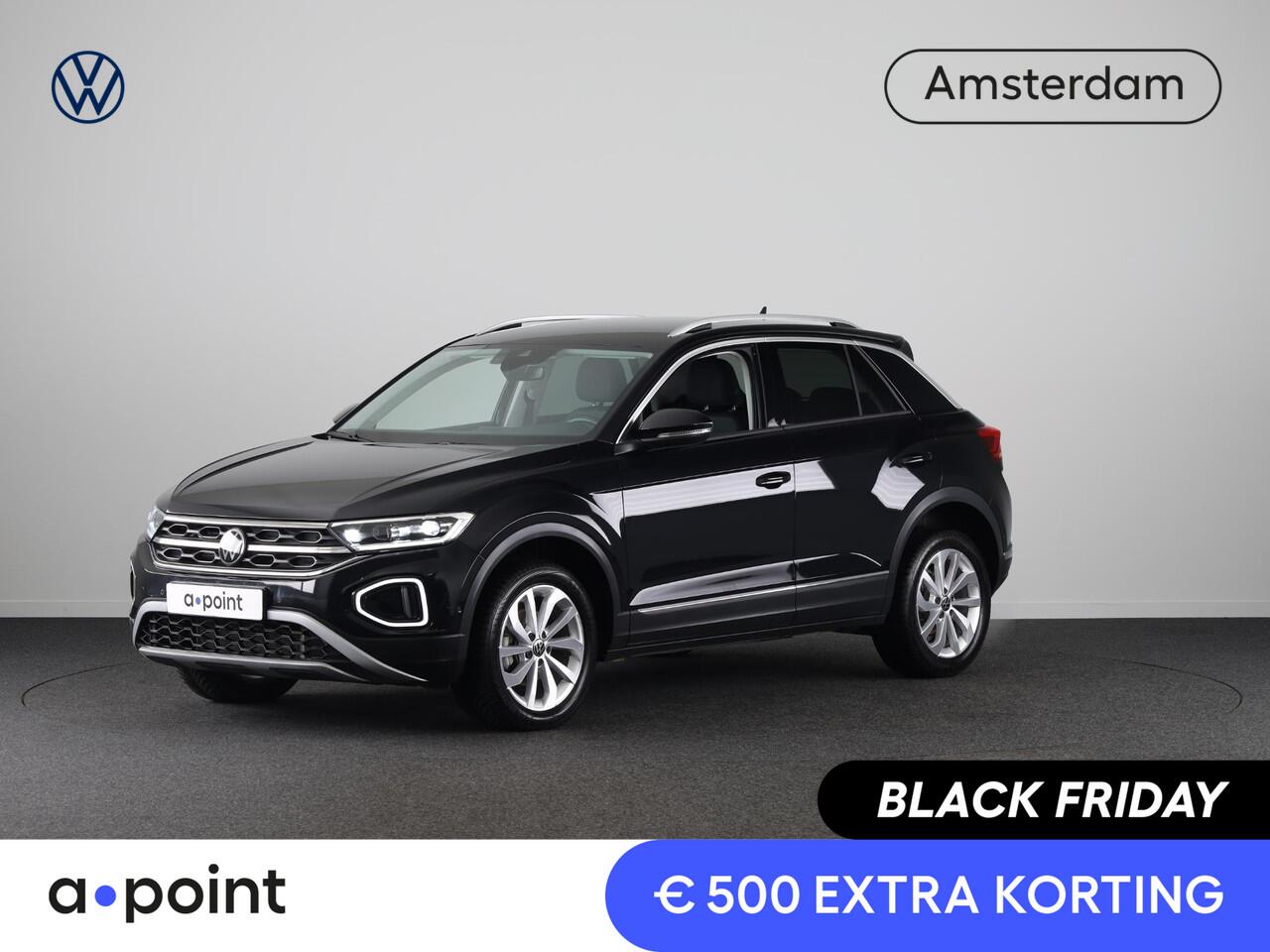 Volkswagen T-Roc 1.5 TSI Style 150 PK DSG | Private lease vanaf ¤ 609,- pm | Trekhaak afneembaar | Navigatie | Stoel verwarming en massage | Leer/Alcantara |