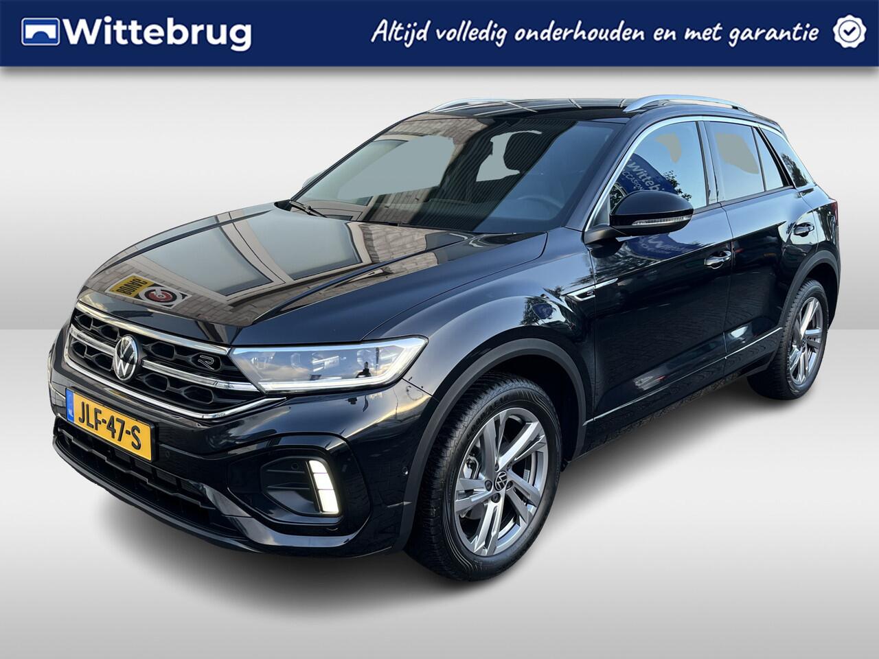 Volkswagen T-Roc 1.5 TSI R-Line / AUTOMAAT/ FABRIEKSGARANTIE T/M 2-2027/ TREKHAAK AFNEEMBAAR/ ADAPT. CRUISE/ MATRIX/ NAVI/ APP-CONNECT/ RIJ-MODI/ STOEL VERWARM./ PARK. SENSOREN + CAMERA