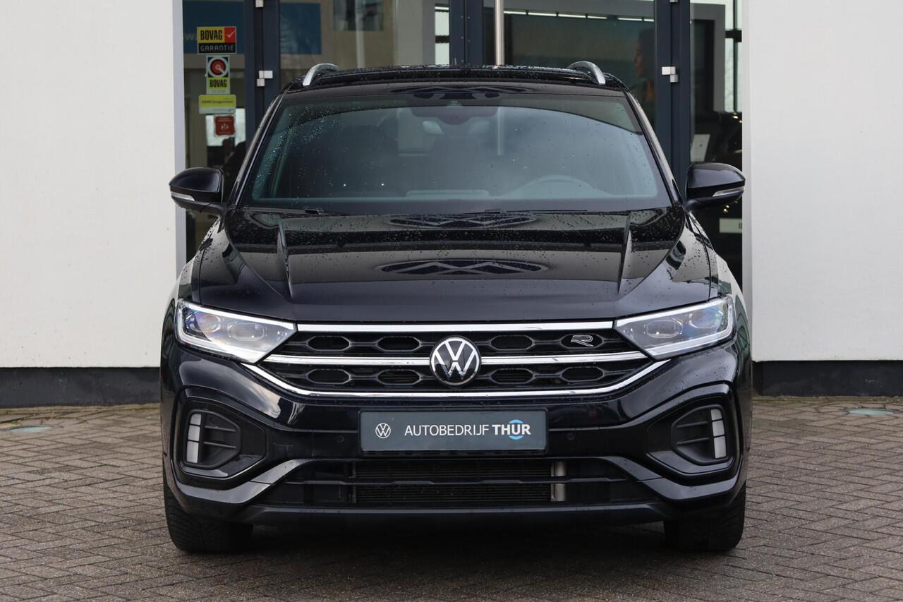 Volkswagen T-Roc 1.5 TSI R-Line PL ¤604 p/m* 150PK / 110kW ergo stoel achteruitrijcamera privacy glas trekhaak stoelverwarming r line in en exterieur navigatie geactiveerd pdc voor en achter led plus draadloos carplay climatronic spraakbediening
