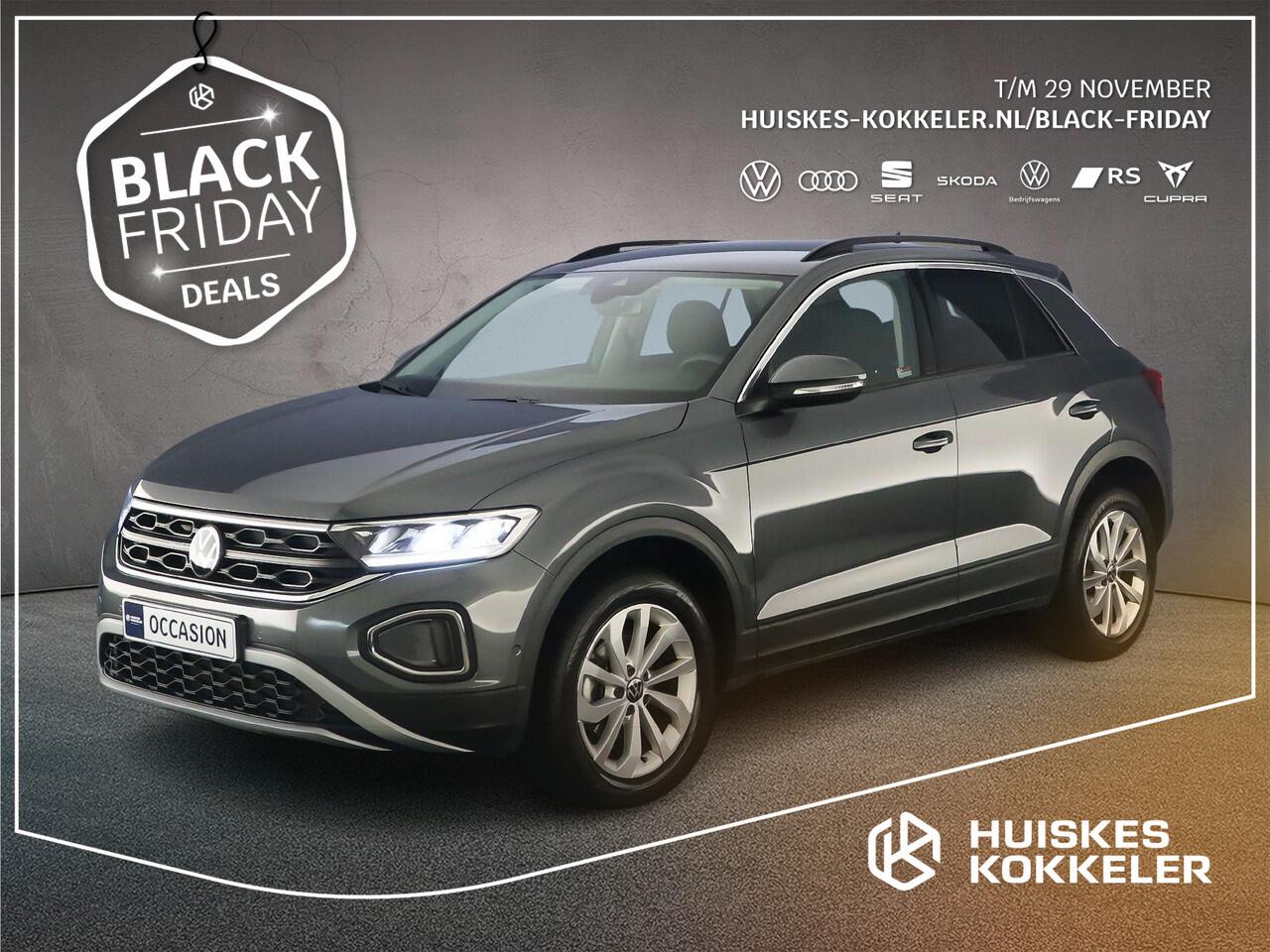 Volkswagen T-Roc Life Edition 1.0 TSI 115pk Adaptive cruise control, Achteruitrijcamera, Parkeersensoren, Stoelverwarming, LED koplampen, Airco, DAB, Radio, Bluetooth