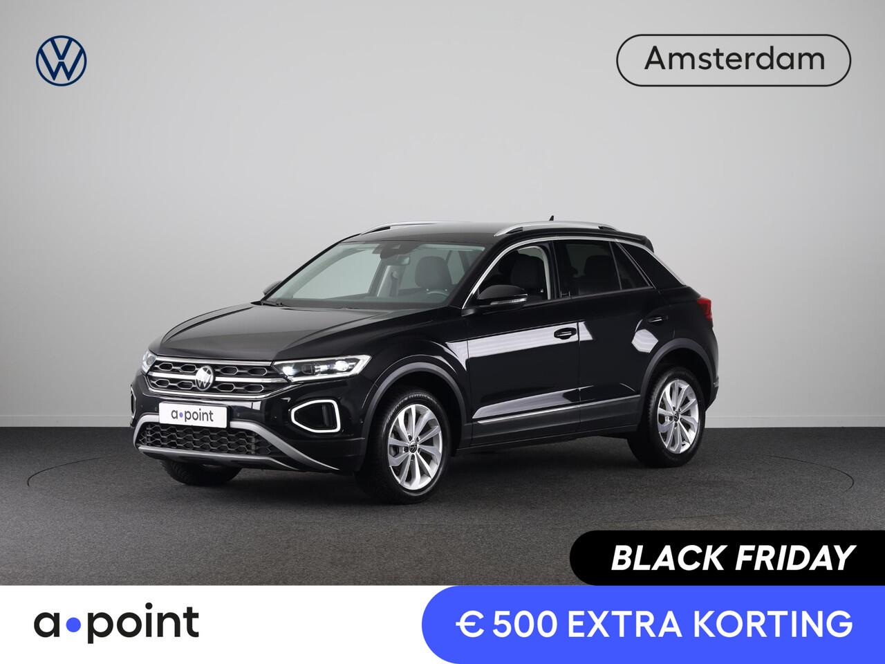 Volkswagen T-Roc 1.5 TSI Style 150 PK DSG | Private lease vanaf ¤ 584,- pm | Trekhaak afneembaar | Navigatie | Stoel verwarming en massage | Alcantara |