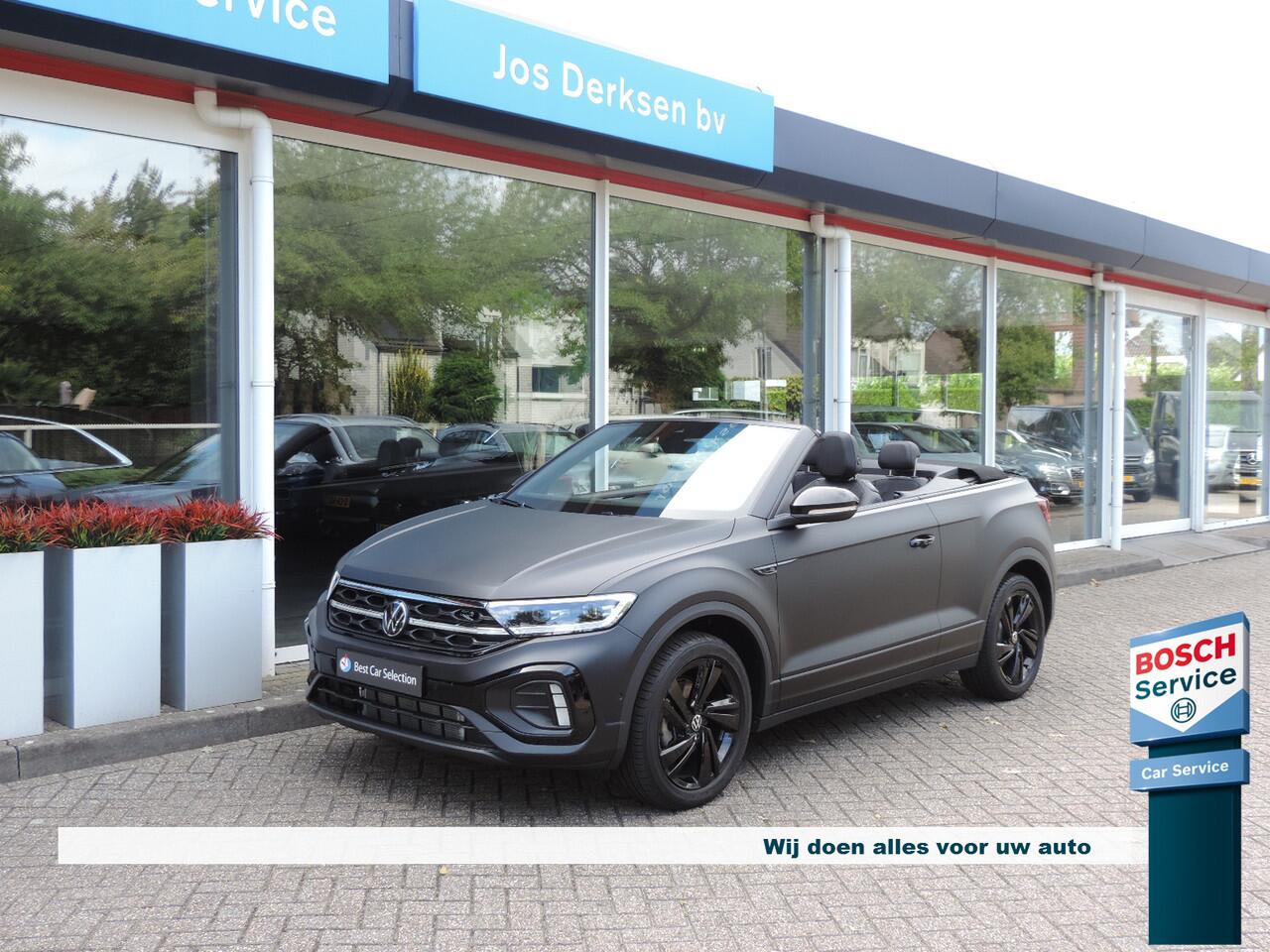 Volkswagen T-Roc Cabrio 1.5 TSI R-Line Edition Black - Leer | ACC | Nav | Stuur/stoelverw. | Camera | CarPlay | Afn. trekh.