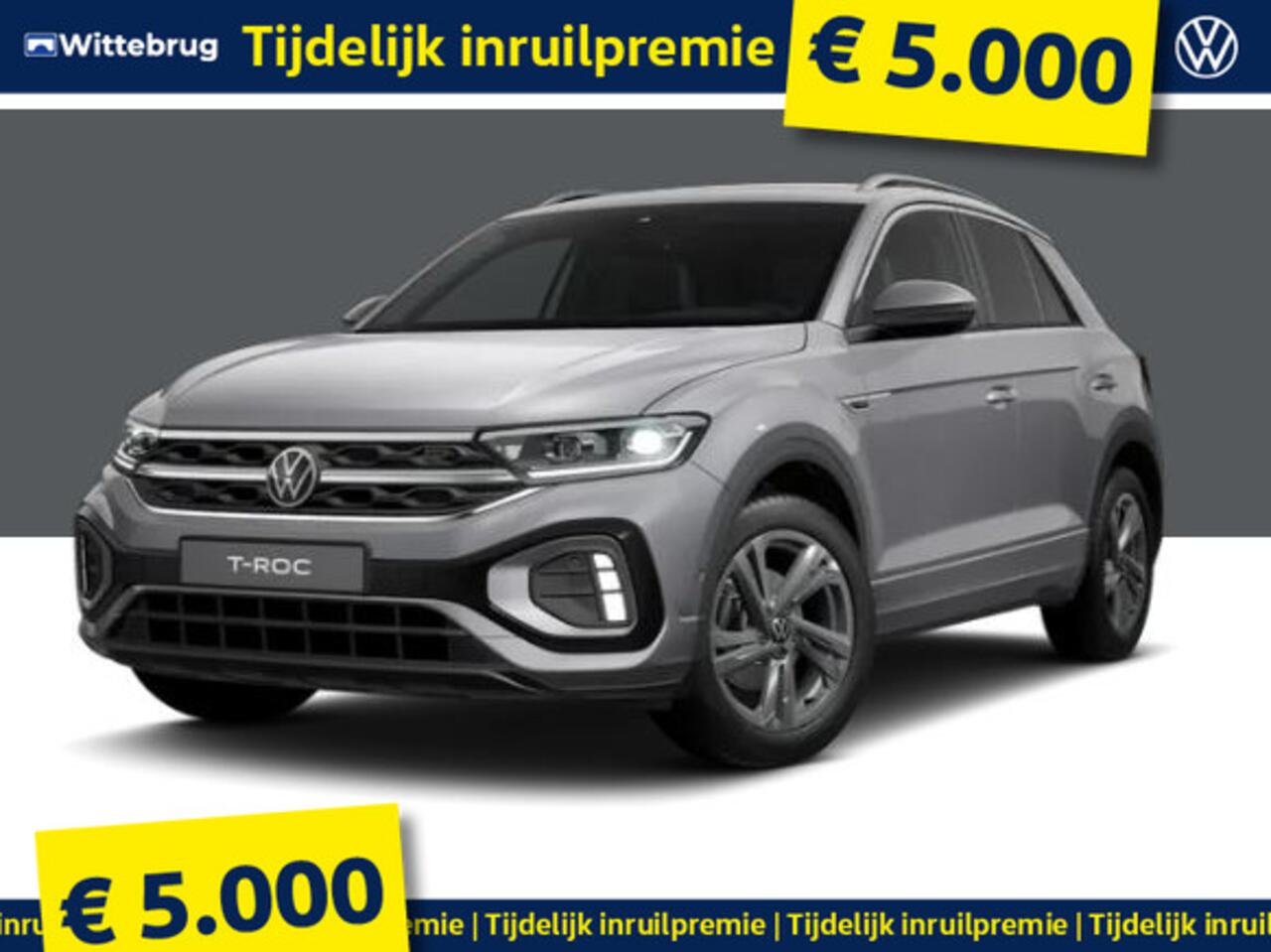 Volkswagen T-Roc !!!¤ 5.000 Inruilpremie!!! 1.5 TSI R-Line Edition !!!Profiteer ook van 5.000 EURO inruilpremie!!!