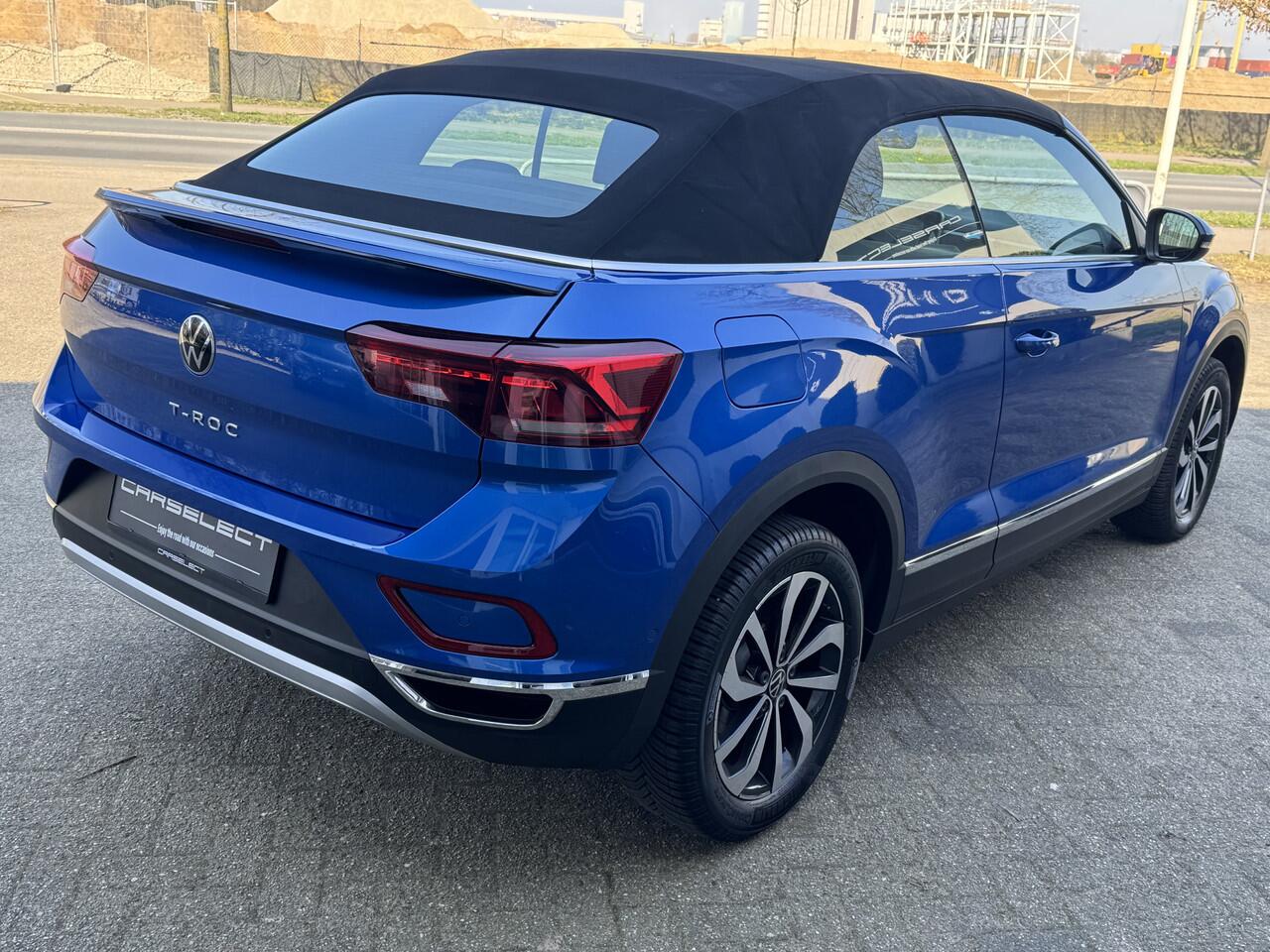 Volkswagen T-Roc Cabrio 1.5 TSI, Stuurverwarming, Trekh, ACC, DAB-tuner, windscherm, Face Lift model. . Een proefrit levert het bewijs. Neem contact op en we maken een afspraak!