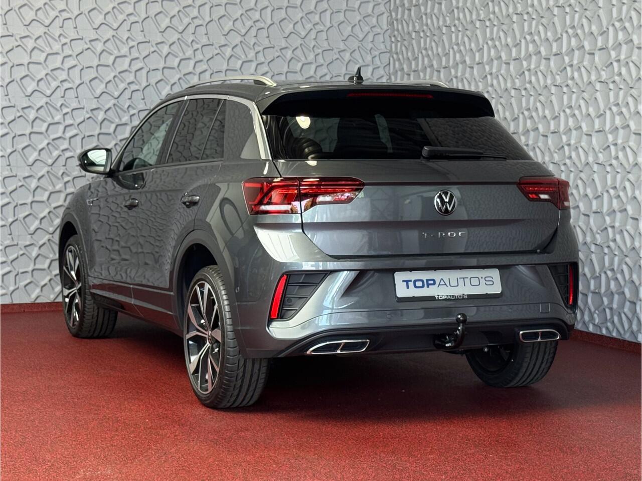 Volkswagen T-Roc ? NIEUWE AUTO ? 1.5 TSI DSG 2025 R-LINE 150PK AFN.TREKHAAK IQ LIGHT ALCANTARA ELEK.KLEP CARPLAY STOEL/STUUR VERW. 19"LMV VIR.COCKPIT 2025 RLINE R LINE "Volkswagen rijden begint bij Topautos.nl - 75 topmodellen direct op voorraad!"
