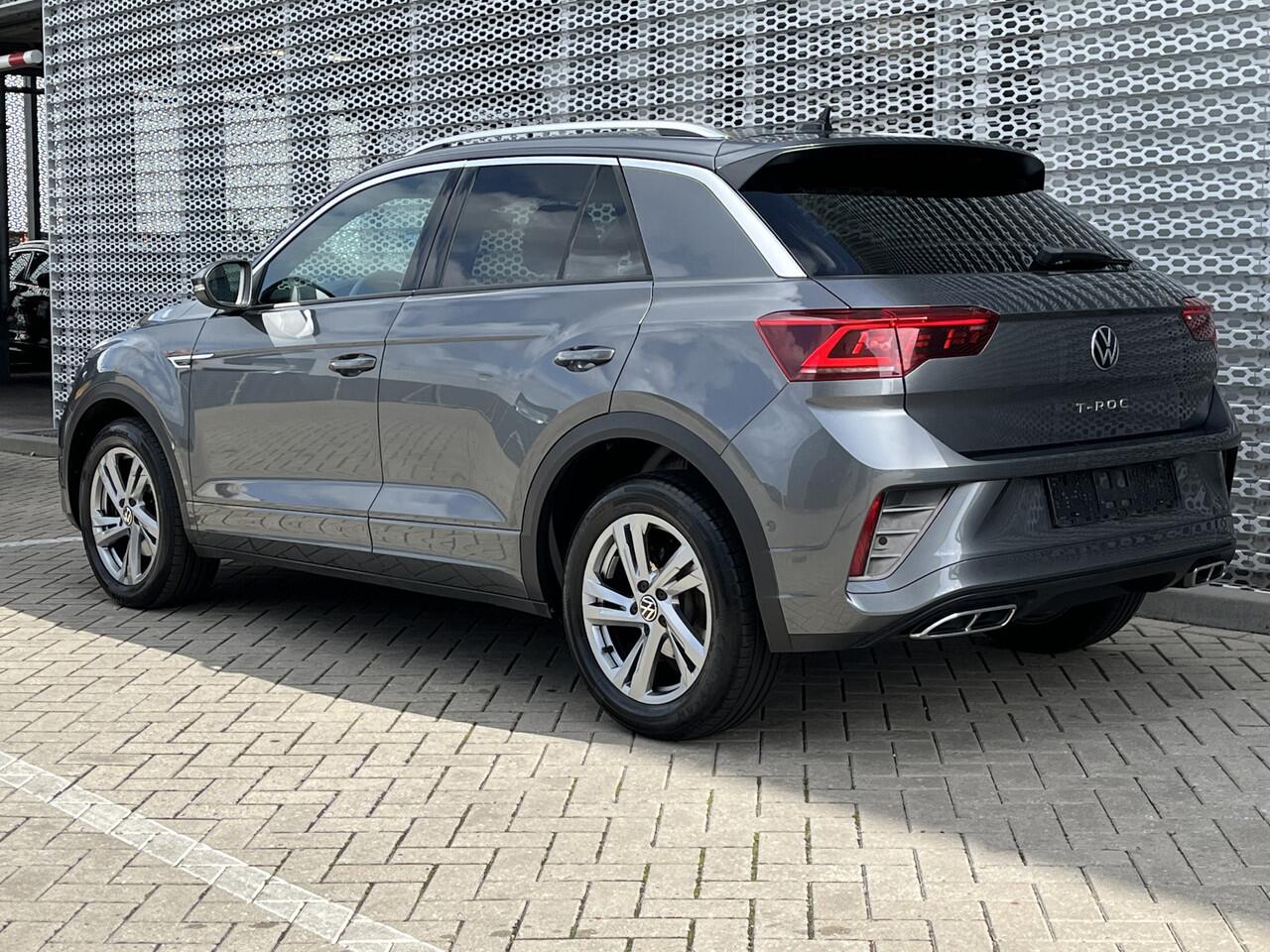 Volkswagen T-Roc 1.5 TSI 150PK R-Line Business+ / R-Line Interieur + Exterieur / Afneembare Trekhaak / IQ LED / Achteruitrijcamera / Stuur + Stoelverwarming / Dodehoek Sensor **