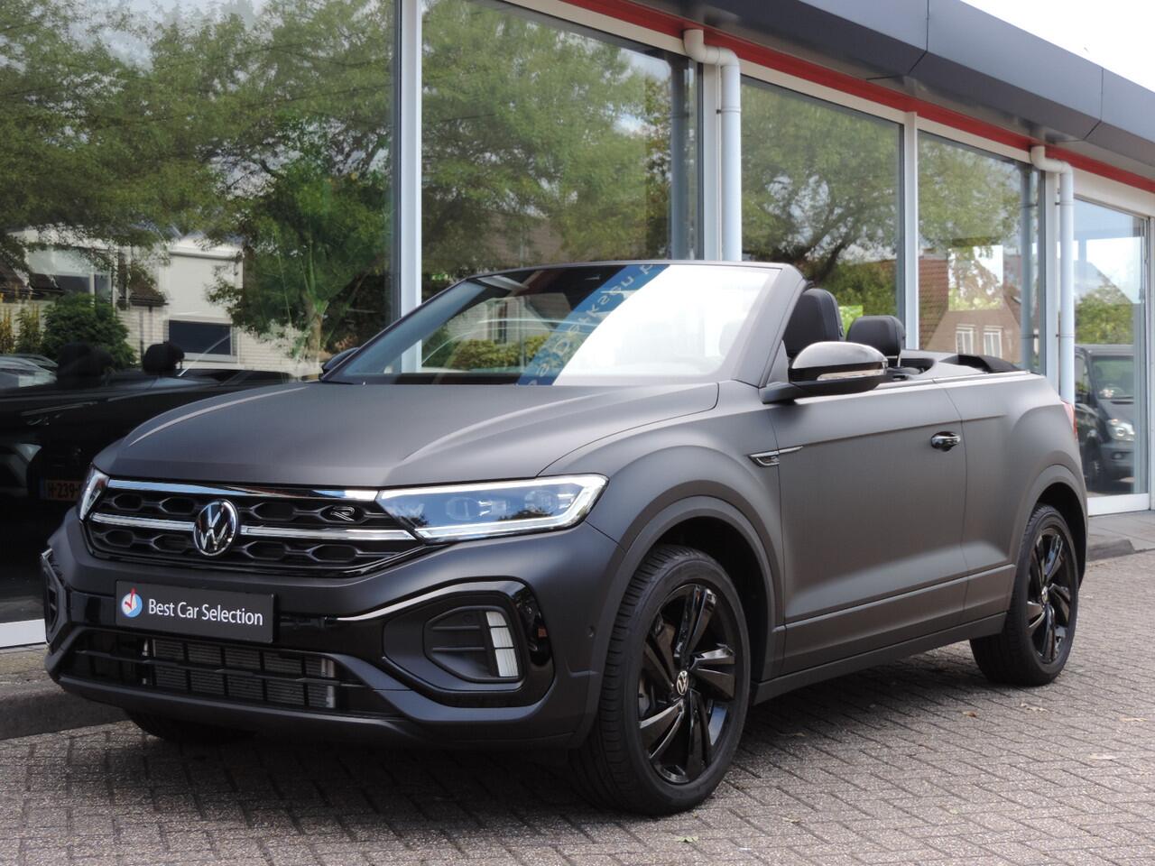 Volkswagen T-Roc Cabrio 1.5 TSI R-Line Edition Black - Leer | ACC | Nav | Stuur/stoelverw. | Camera | CarPlay | Afn. trekh.