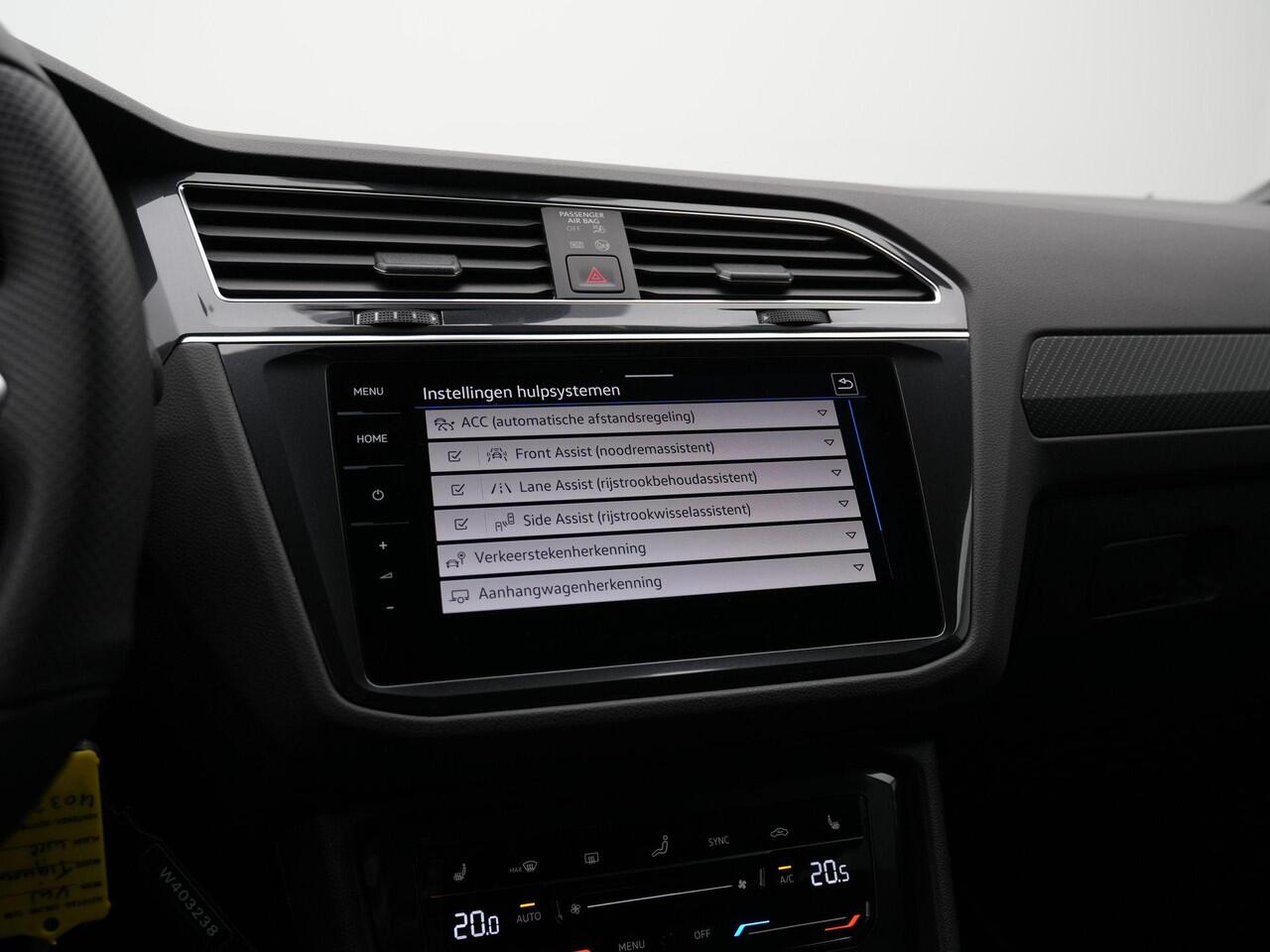 Volkswagen TIGUAN 1.4 TSI eHybrid 245 pk DSG R-Line | Trekhaak | Navigatie Discover Pro | Leder | Geheugenstoelen | 360 camera | IQ Light | Stuur-/stoelverwarming