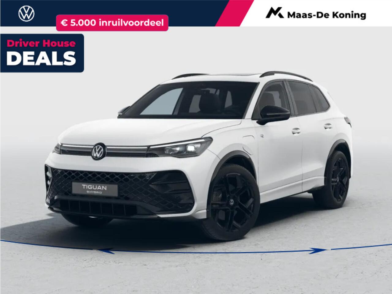 Volkswagen TIGUAN R-Line Edition 1.5 eHybrid 272 pk 6 versn. DSG · Comfort Pakket · Black Style Pakket · Trekhaak inklapbaar, met elektrische ontgrendeling, incl. aanhangermanoeuvreerhulp Trailer Assist ·