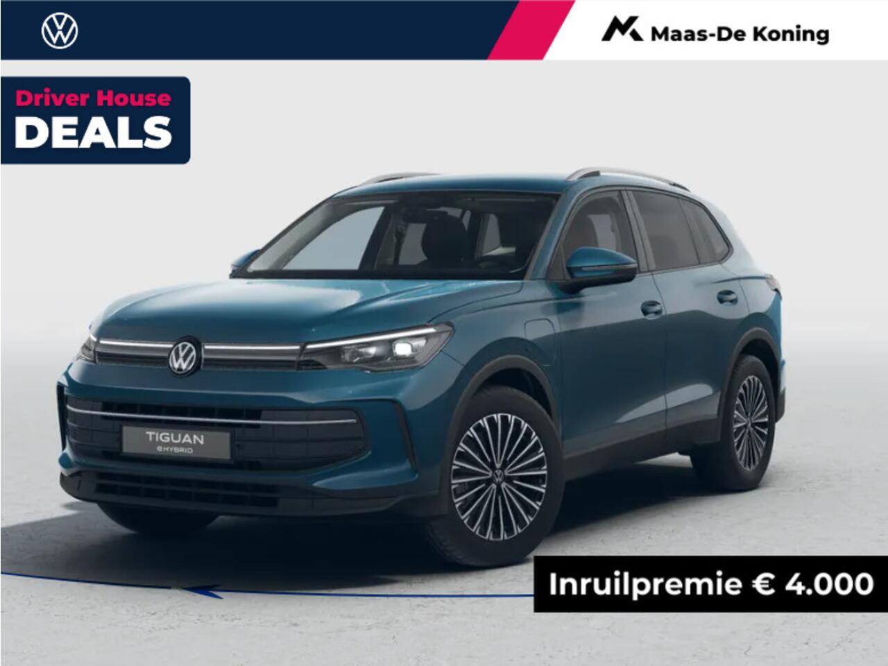 Volkswagen TIGUAN Life Edition 1.5 eHybrid 204 PK 6 versn. DSG · Comfort Pakket · Trekhaak inklapbaar, met elektrische ontgrendeling, incl. aanhangermanoeuvreerhulp Trailer Assist · Prijs is inclusief inruilpremie