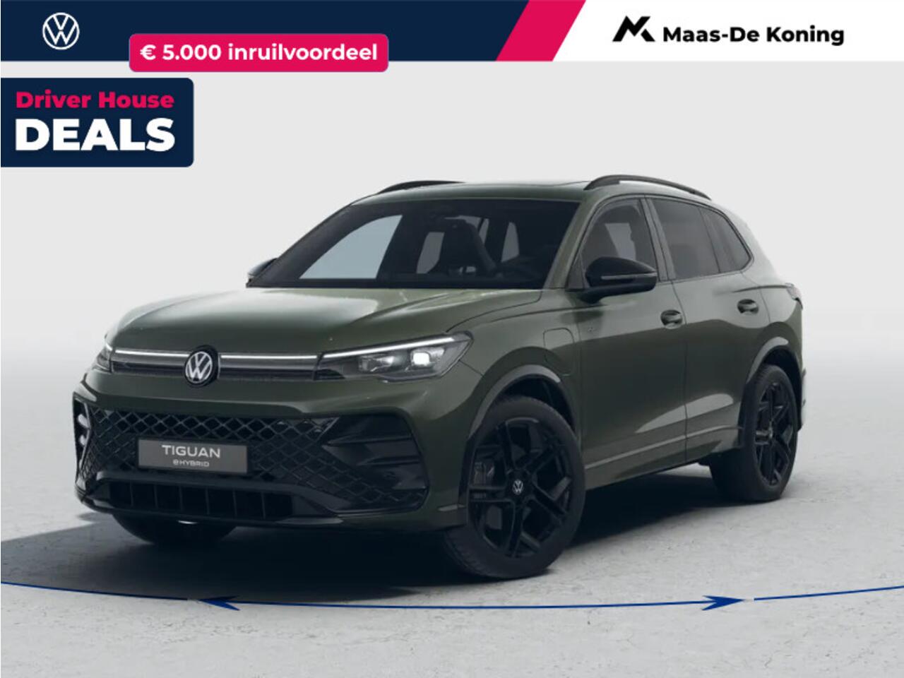 Volkswagen TIGUAN R-Line Edition 1.5 eHybrid 272 pk 6 versn. DSG · Black style pakket · Comfort pakket · Trekhaak incl. aanhangermanoeuvreerhulp (trailer assist) · Incl. Inruilvoordeel ·